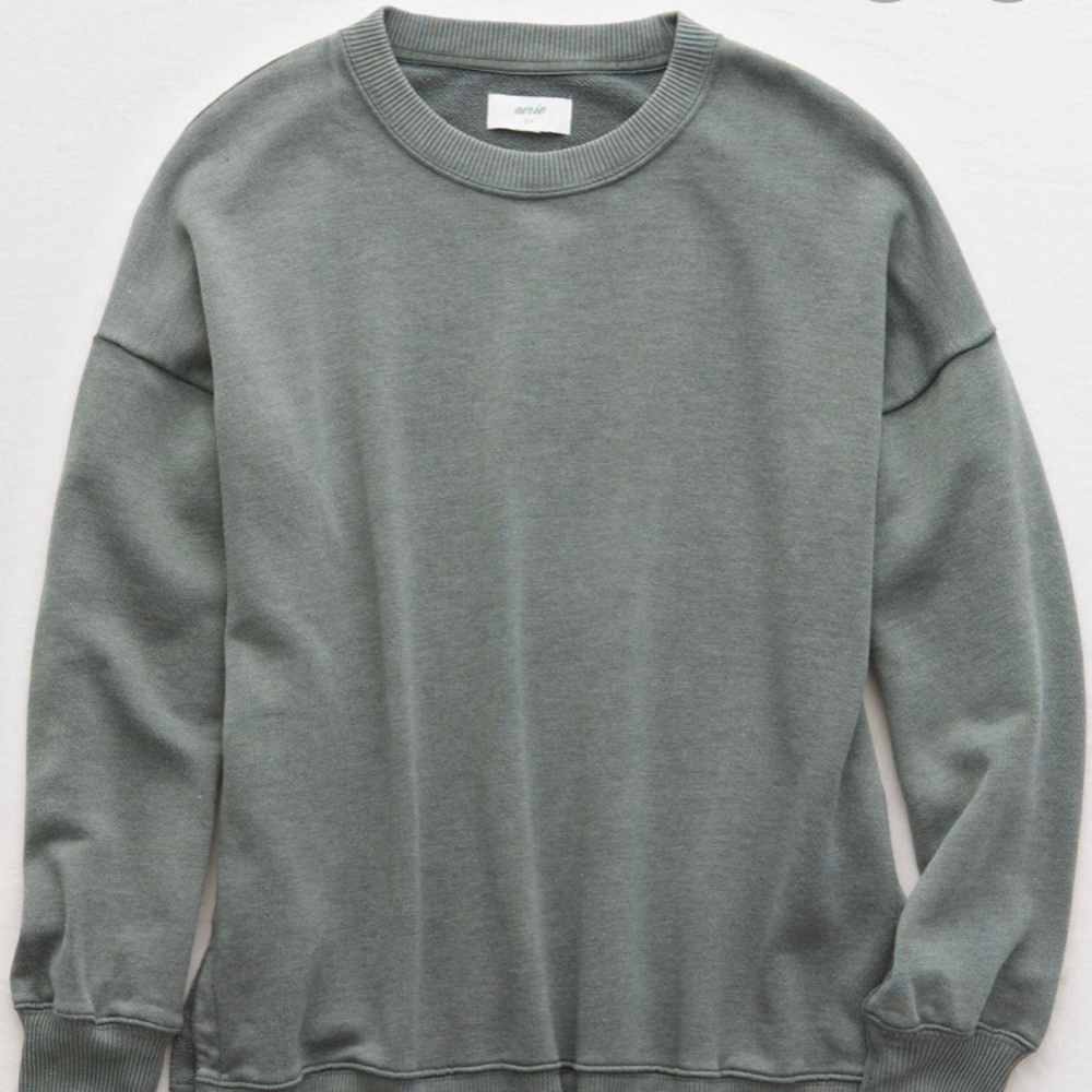 Aerie Distressed Oversized City Sweatshirt